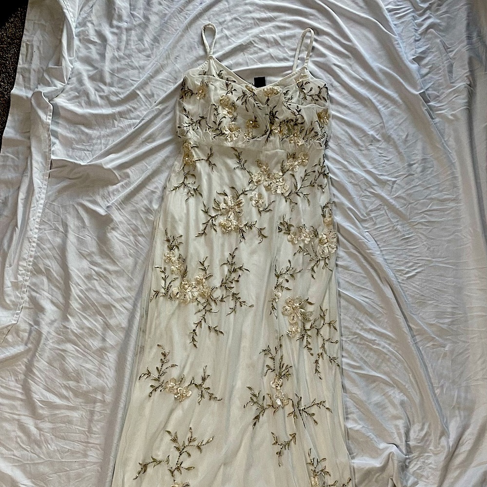 White embellished dress